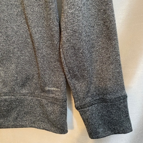 Adidas Climawarm Ultimate Hoodie Medium Heathered Gray Ladies  Sm - Picture 8 of 11
